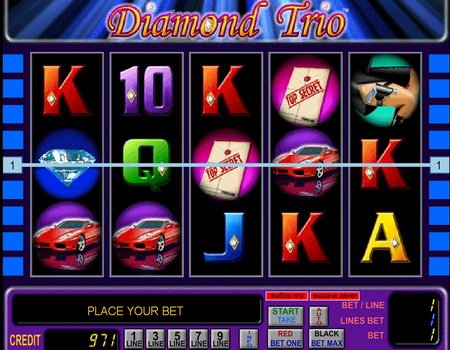 Игровой автомат Diamond Trio (Алмазное Трио)