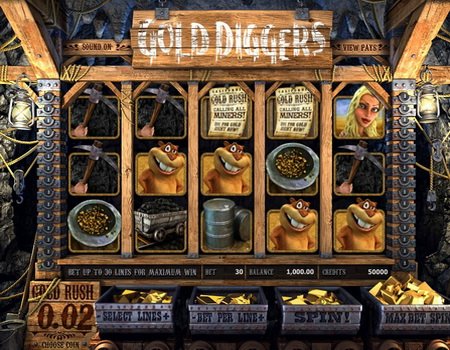 3D Игровой автомат Gold Diggers (Золото Диггеров)